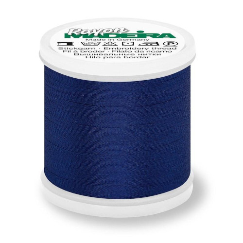 Madeira Rayon 40 machine embroidery thread 1000m spools 1242 medium dark navy